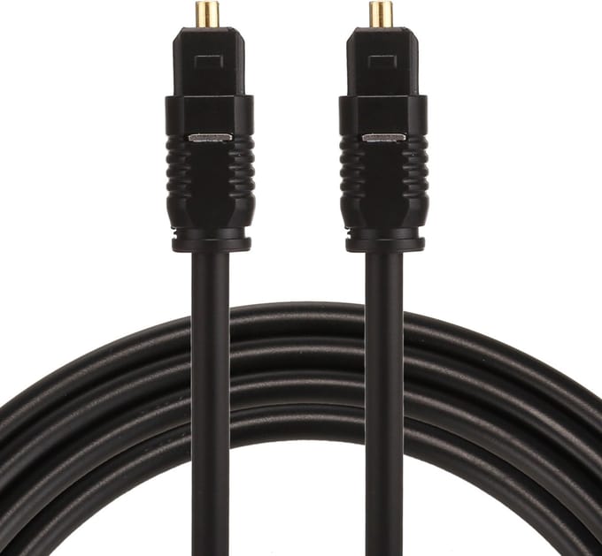 By Qubix optische toslink kabel - Digitale optical audio kabel - 1.5 meter - Zwart