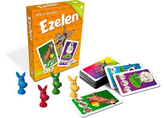 Ezelen - Kaartspel - Supersnel reactiespel voor jong en oud