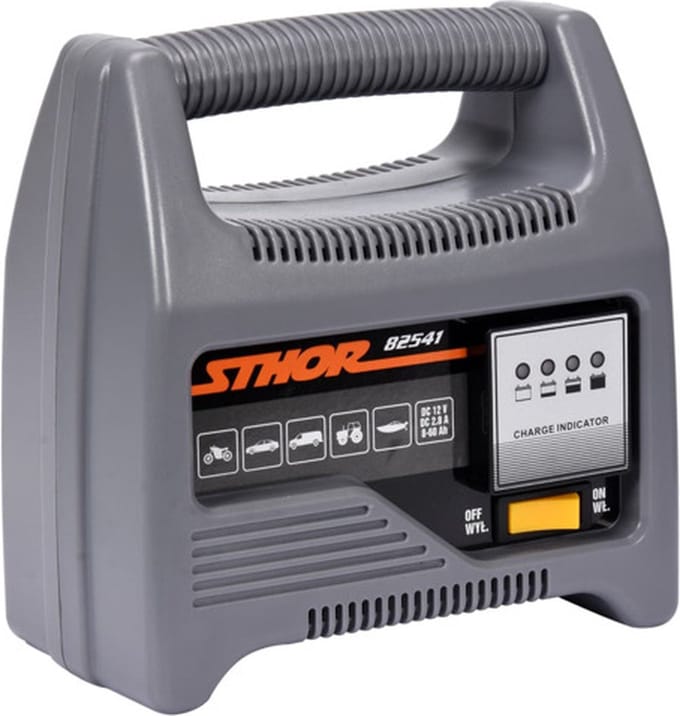 Sthor Acculader met LED 12 V 4 A 60 Ah