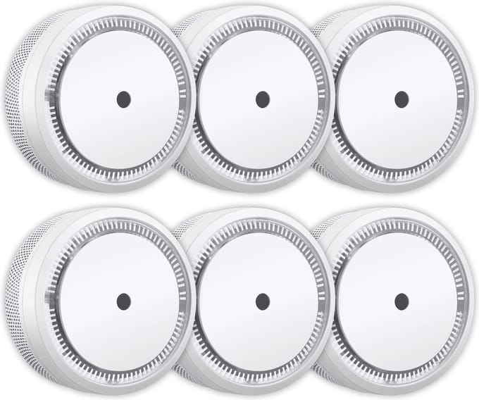 ELRO FS8010 Rookmelder Compact Design 10 Jaar Batterij - Voldoet aan EN 14604 - 6-pack