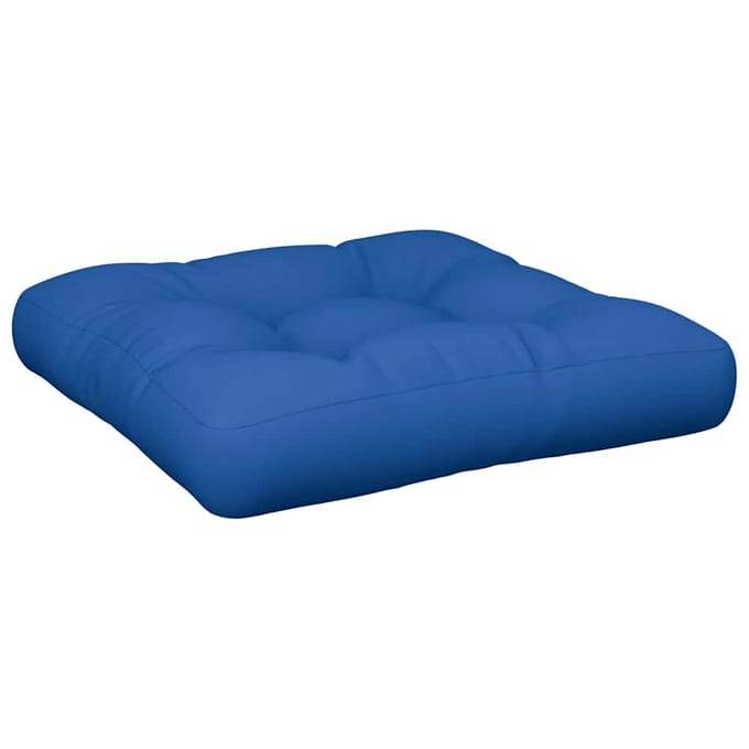 vidaXL - Palletkussen - 58x58x10 - cm - stof - blauw