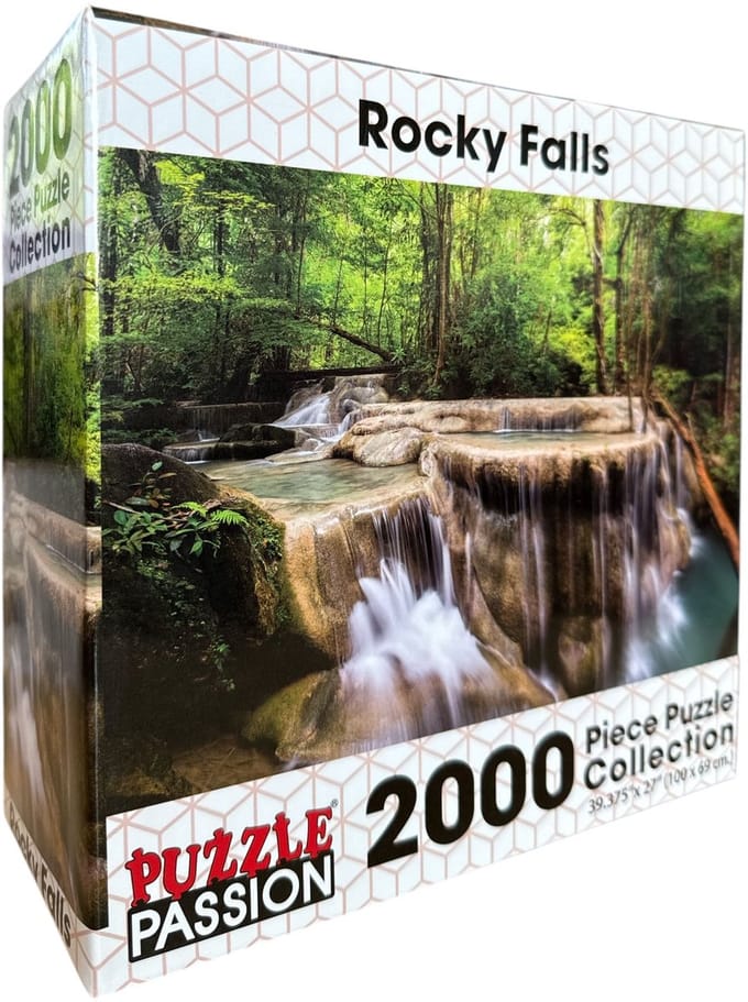 Puzzle Passion – Rocky Falls – Legpuzzel 2000 Stukjes – 100 x 69 cm