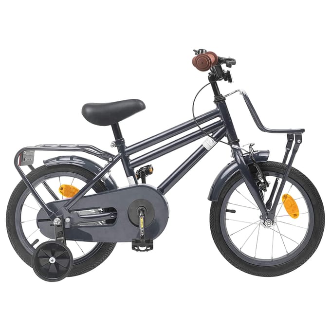 vidaXL - Kinderfiets - 12 - Inch - voor - 2-4 - jaar - oud - Donkergrijs