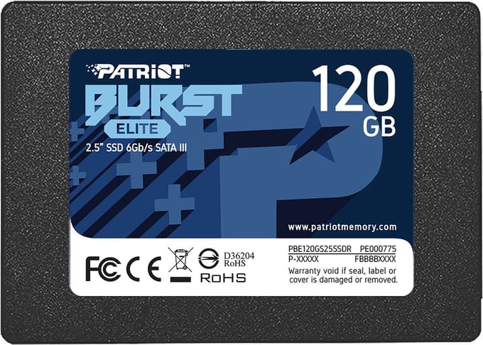 Patriot Burst Elite SSD - 120GB - SATA-600 - 2.5"