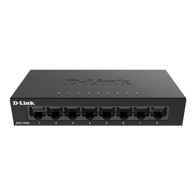 D-Link DGS-108GL/E DGS-108GL/E Netwerk switch 8 poorten 1 GBit/s