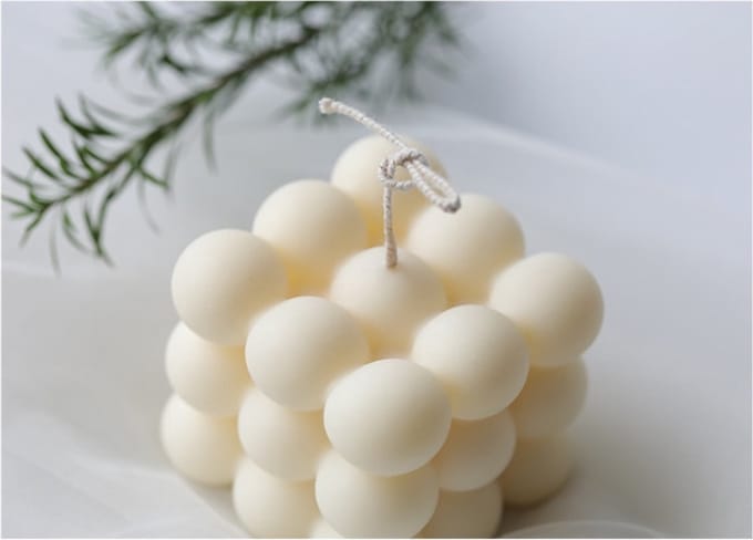 Bubble Candle - Bubble Kaars - Vegan - handgemaakt - Soja-Bubbelkaars