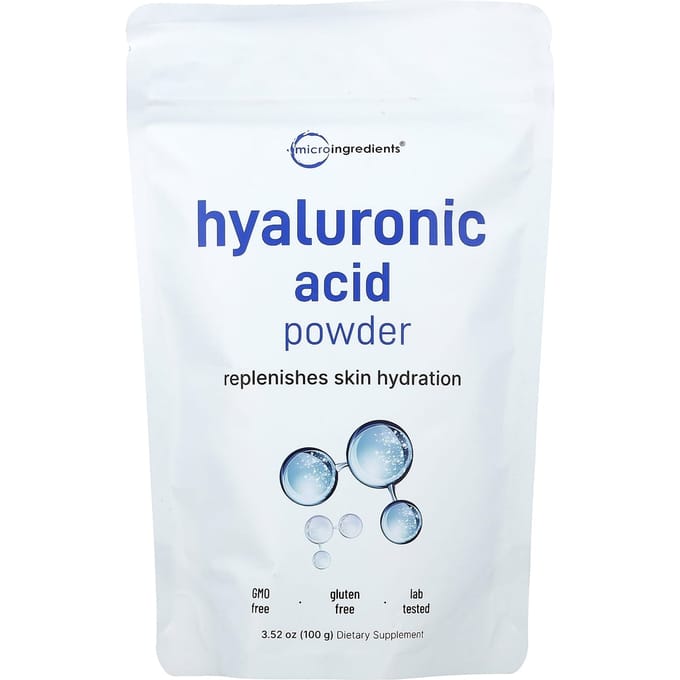 Micro Ingredients, Poudre d'Acide Hyaluronique, 100g (3,52 oz)