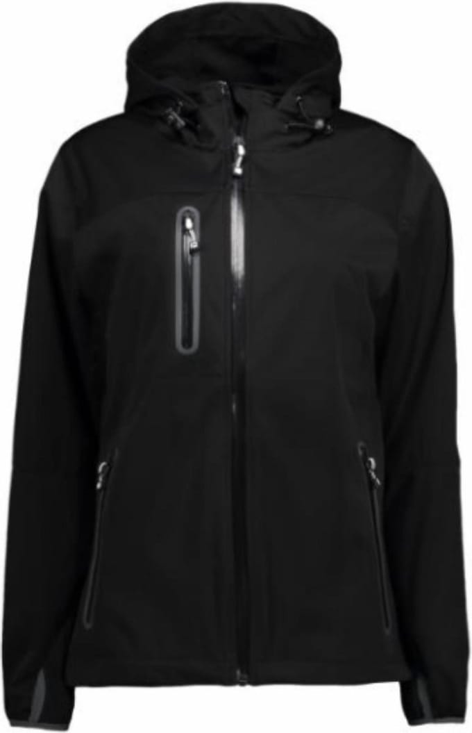 ID-Line 0876 Softshell ladies ZwartS