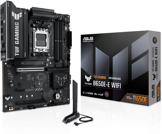 ASUS TUF GAMING B650E-E WIFI Moederbord - AMD B650 - AMD AM5 - DDR5 RAM - ATX