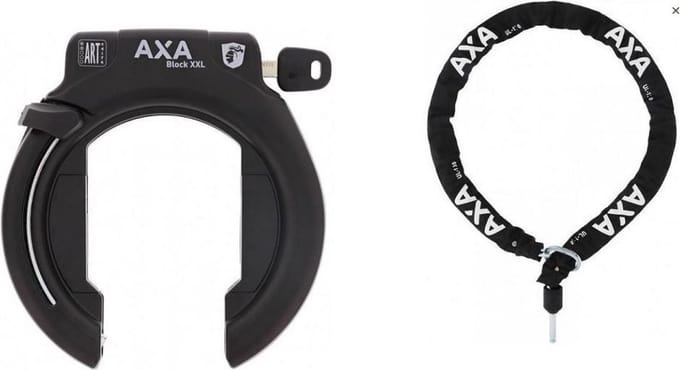Ringslot Axa Block XXL + insteekketting Axa ULC 100