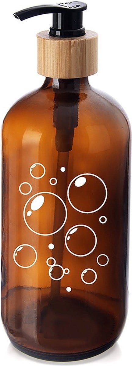 Zeepdispenser Glas 500 ml - Zeeppompje