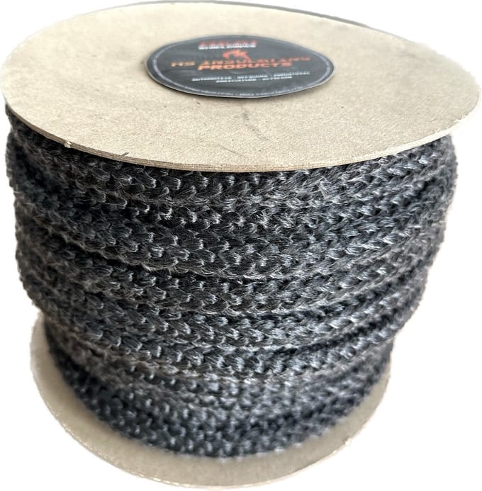 550 °C | ø 6 mm x 25 m zwart kachelkoord rond