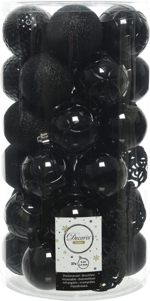 Kunststof kerstballen - 6 cm - onbreekbaar