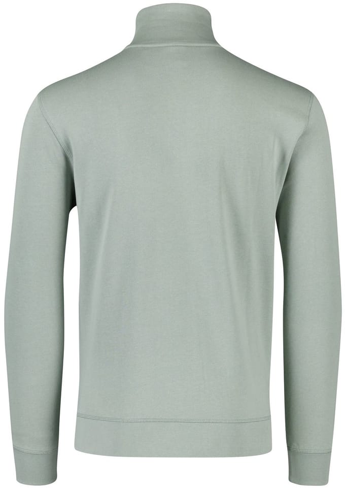 Boss Orange normale fit trui half zip groen