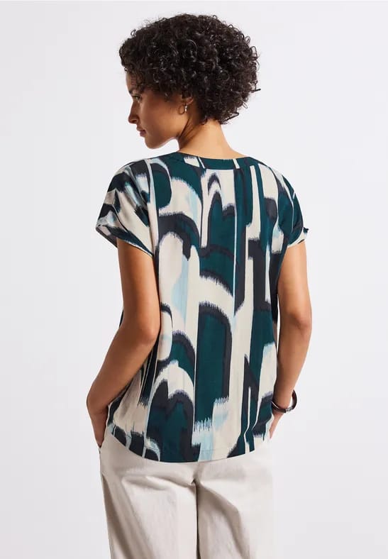 Gedessineerde blouse