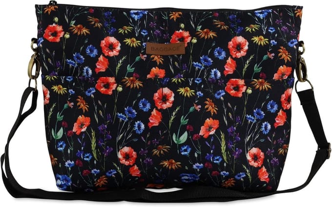 Diaper Bag Stroller Organizer - Diaper Bag for Buggy or Stroller Diaper Bag Stroller Bag or Shoulder Bag Poppies