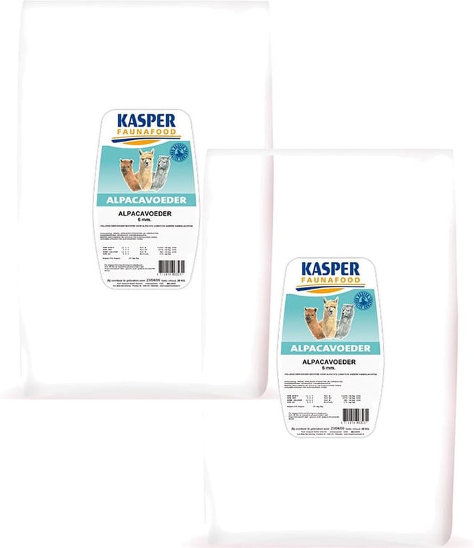 Kasper Faunafood Alpacavoeder - Erfdiervoer - 2 x 20 kg