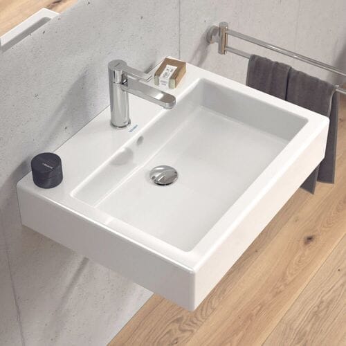 Duravit Vero Wastafel - met kraangat - met overloop - 60x47cm - wit