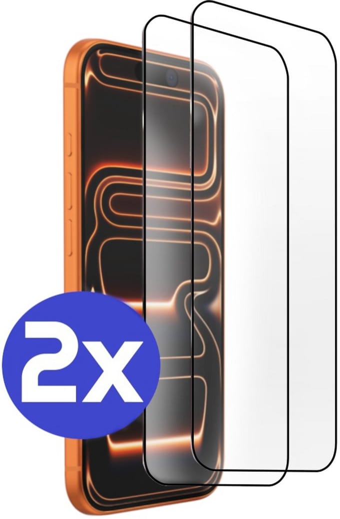 ArmorDrop Full Guard Screenprotector Geschikt Voor iPhone 17 Pro Max - Gehard Glas - 2 Stuks