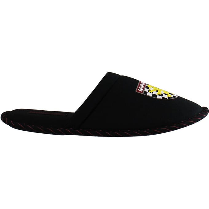 Lambretta Lion Heren Zwarte Pantoffels