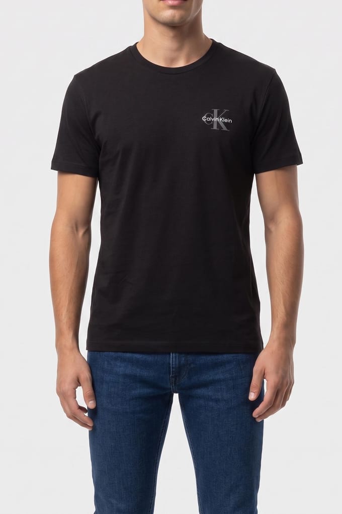 Calvin Klein Ss 30s Classic Micro Tee Black/black Taglia: 3XL | Magliette basic Outlet | Uomo | Nero
