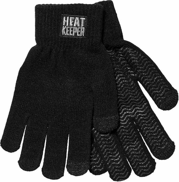 Antislip Handschoenen Kind - Thermisch - Touchscreen - Zwart - 9-12 jaar