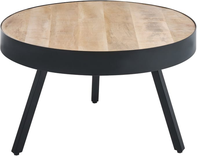 WAKITA - Salontafel - Lichtbruin/Zwart - Mangohout
