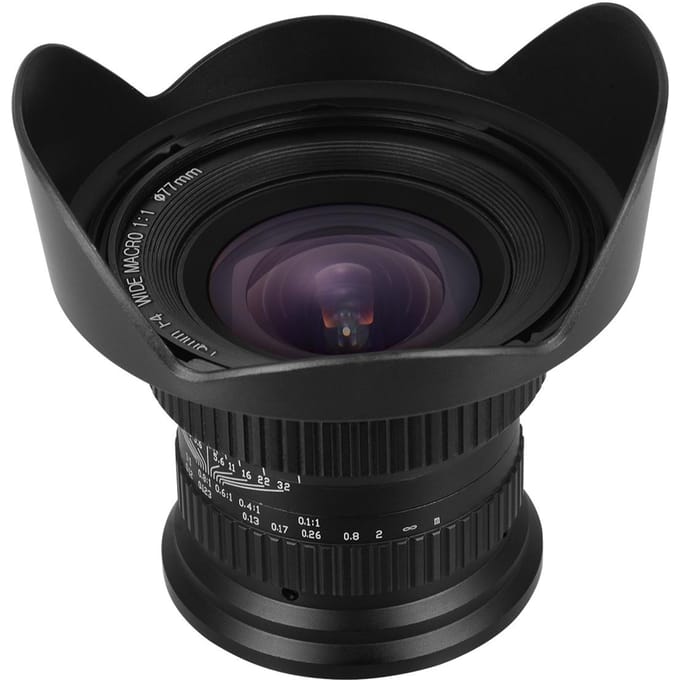 15 mm f4.0 macrolens 120 graden groothoek voor volledig frame/APSC compatibel met Nikon black