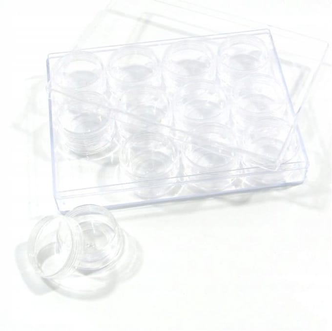 Organizer Box 12 potjes voor nail art decoraties - BOX-06