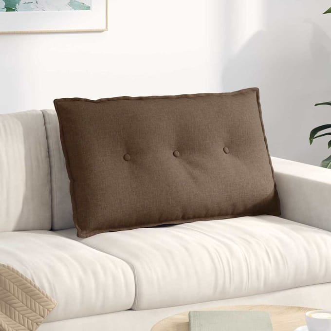 vidaXL - Rugkussen - Bruin - 200 - x - 19 - x - 50 - cm - Stof