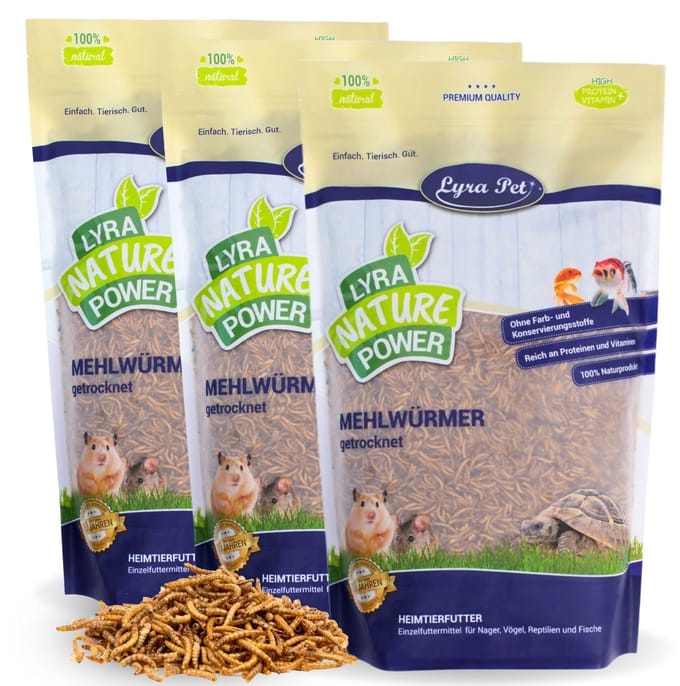 3 kg Lyra Pet® gedroogde meelwormen