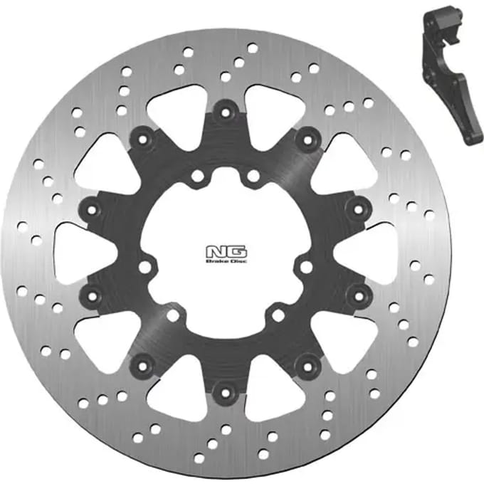 Vlotterende motorremschijfset en steuntje NG Brake Disc 724K29
