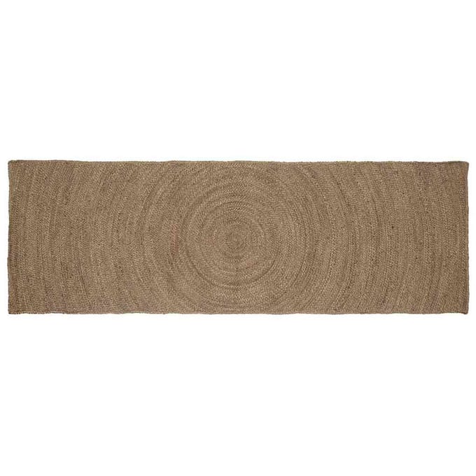 vidaXL Vloerkleden Grijs 80 x 200 cm Jute