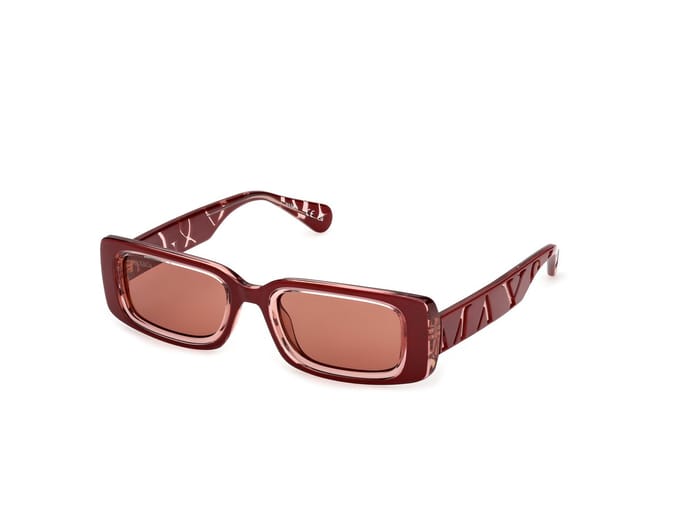 Max &co MO0156 Shiny dark red 50/20/140 WOMAN Zonnebrillen