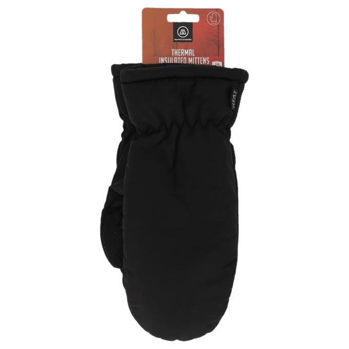 Thermo wanten dames - Zwart - One Size - 1-Paar - Morethansocks - One Size