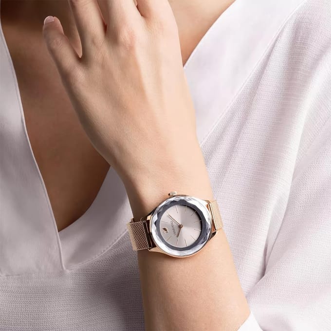 Swarovski 5451634 Octea Nova Mini Roségoud Dameshorloge 36 white