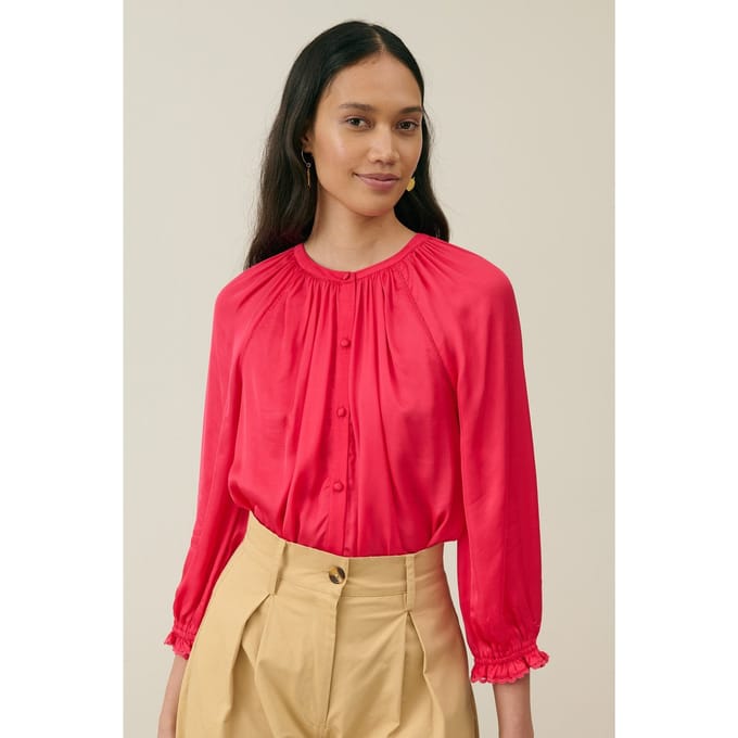 Louise Misha Shirt Alienor Raspberry Größe: 40 | Longsleeves Outlet | Damen | Rosa