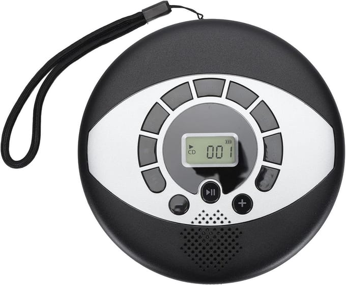 Draagbare Oplaadbare CD Speler met Ingebouwde Speaker en Anti-Skip