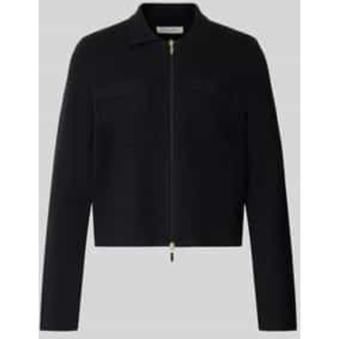 Regular fit gebreid jack van pure viscose