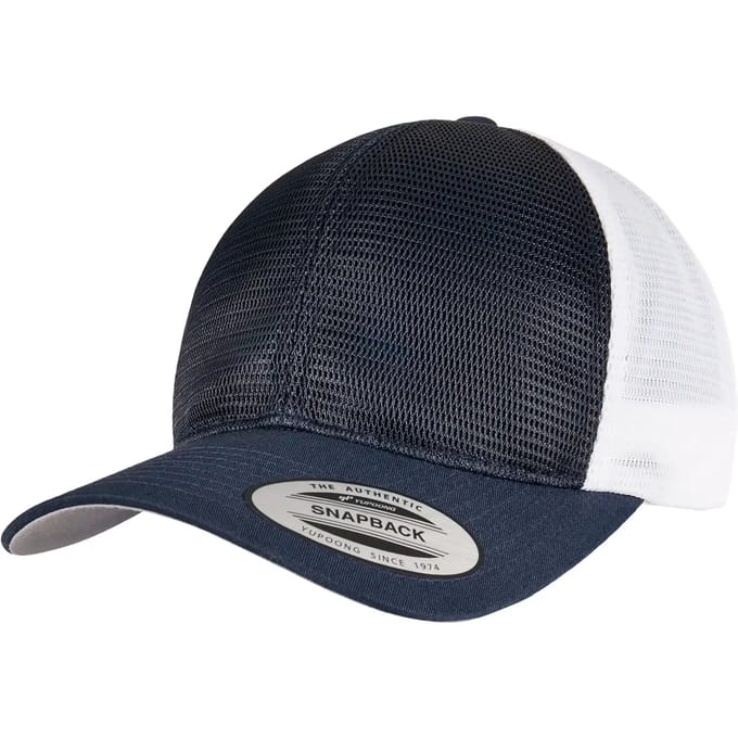 Flexfit - YP CLASSICS 360 OMNIMESH CAP 2TONE nvy/wht one size Pet - Blauw/Wit