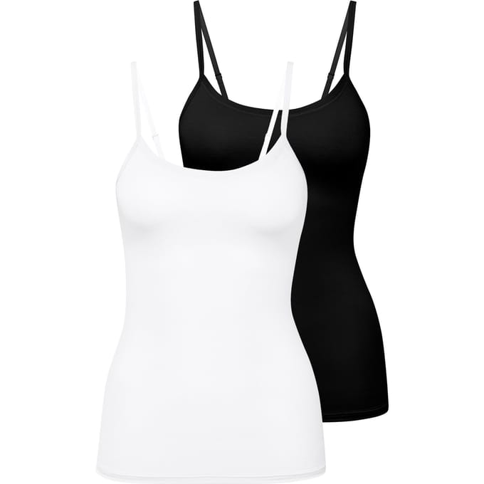 CALIDA Onderhemd Natural Comfort Spaghetti-Top Set van 2