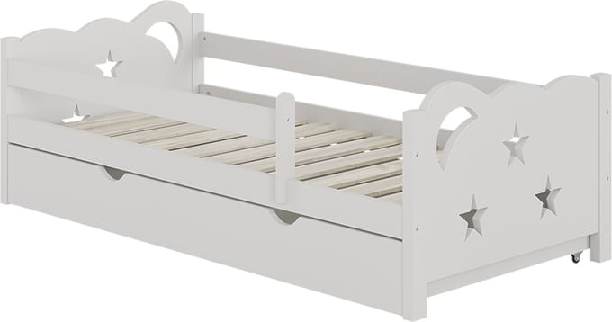 Vitalispa Jessica Kinderbed – 80x160 cm met lade, zonder matras Wit