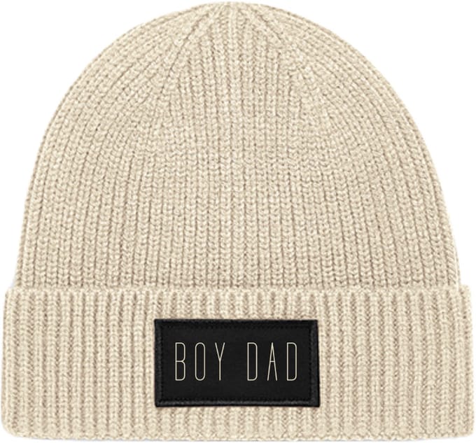 Heren muts-voor de allerliefste vader-one size-boy dad-Beige