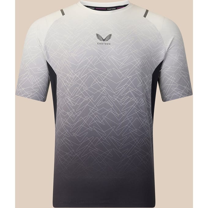 Heren Apex T-shirt Met Geometrische Print - Grijs
