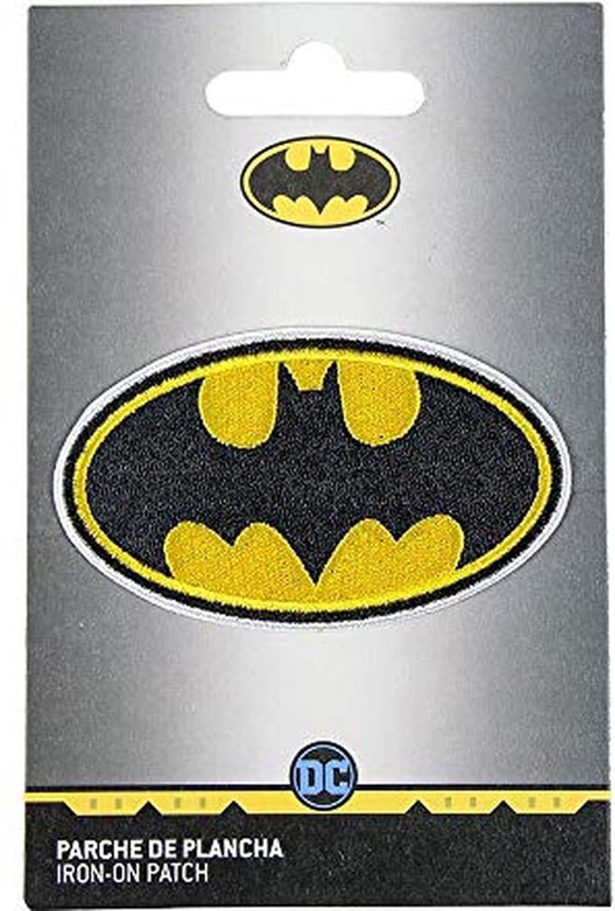 Patch Batman Geel Zwart Polyester