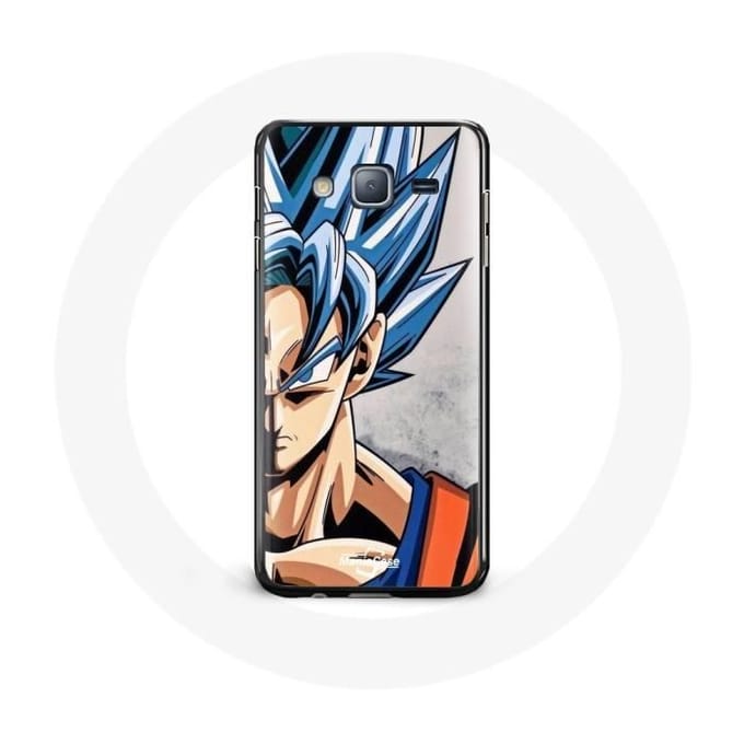Coque pour Samsung Galaxy J7 2016 Anime Dragon Ball Goku Cheveux bleu