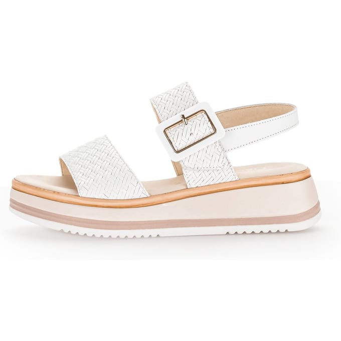 Gabor - maat 38 - Dames Sandalen - wit