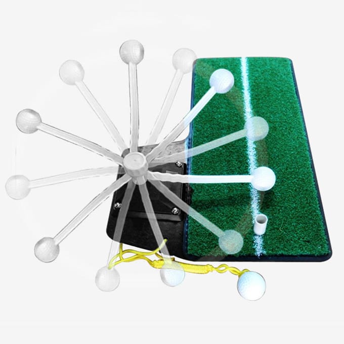 Outil d'Aide à l'Entraînement au Swing de Golf Intérieur Extérieur Équipement d'Entraînement au Putting black