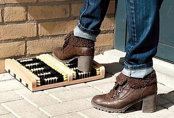 Borstelmat voor laarzen en schoenen