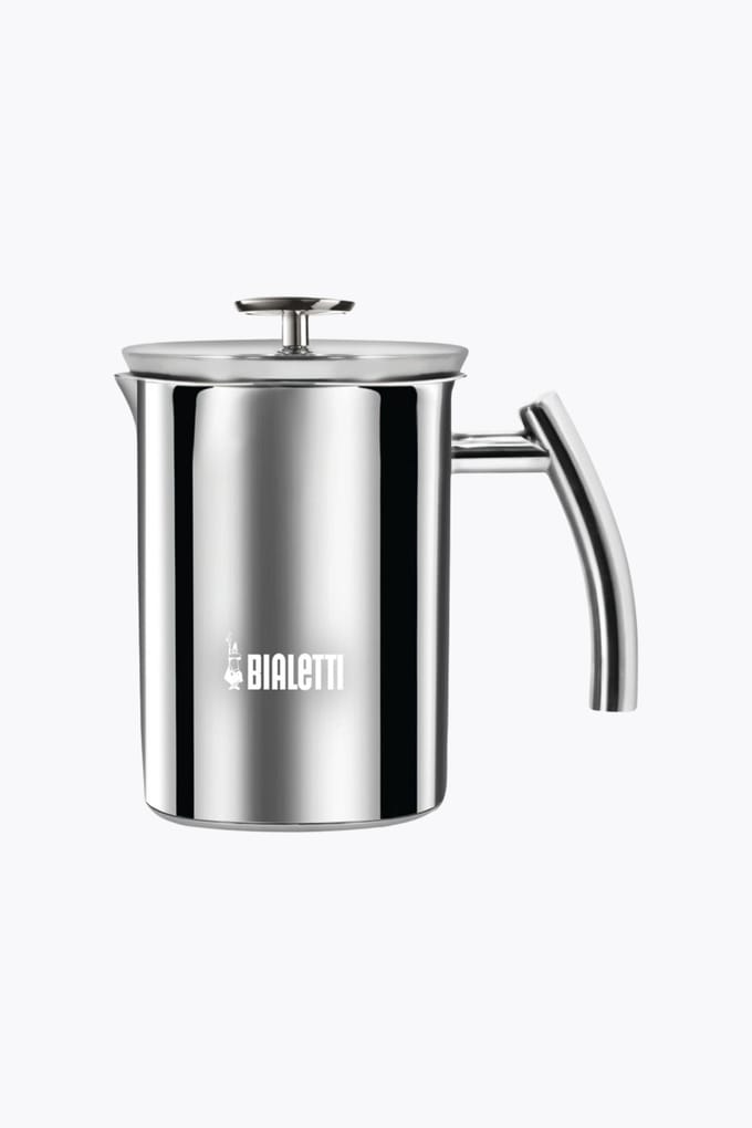 Bialetti Cappuccinatore Induction Melkopschuimer 330 ml – RVS Melkopschuimer voor Inductie – Handmatige Melkopschuimer – Voor Cappuccino & Latte Macchiato